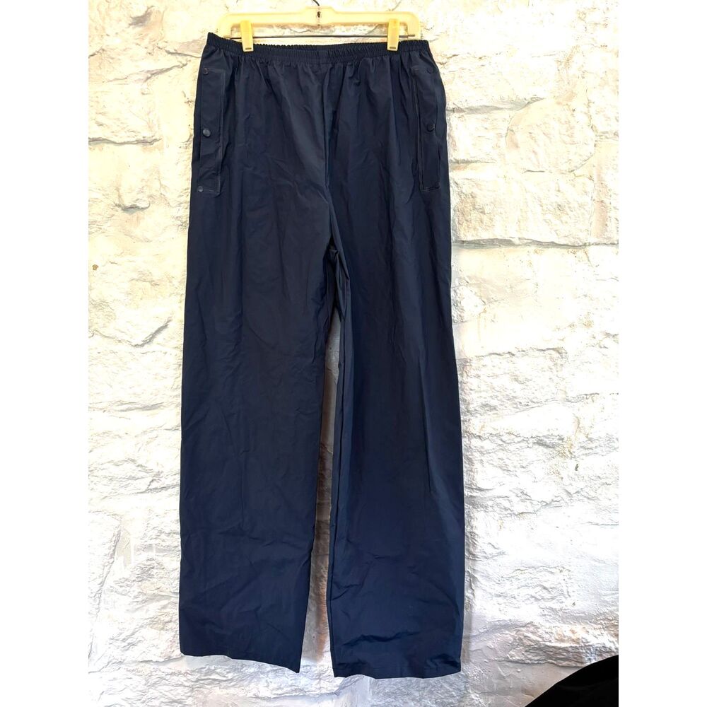 Columbia Men's Rain/Wet Weather Pants 100% PVC/Nylon  Large Navy